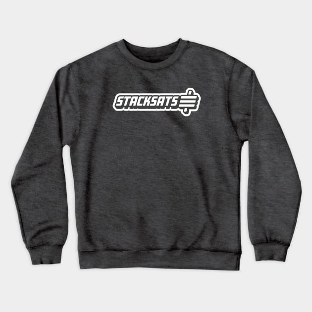 Stack Sats Racing Crewneck Sweatshirt by Satoshi Symbol